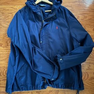 Men’s lightweight jacket with hood. Excellent condition.